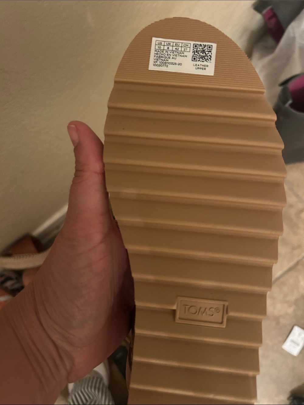 TOMS Women’s Brown Open-Toe Slingback Sandals - Picture 2 of 2